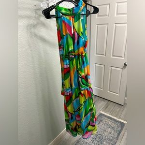 Nicole by Nicole Miller Colorful Maxi Dress